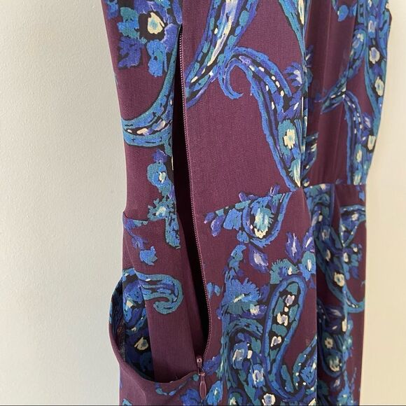 Cabi-treasure paisley Floral Midi Dress (Size:6) - Picture 8 of 9